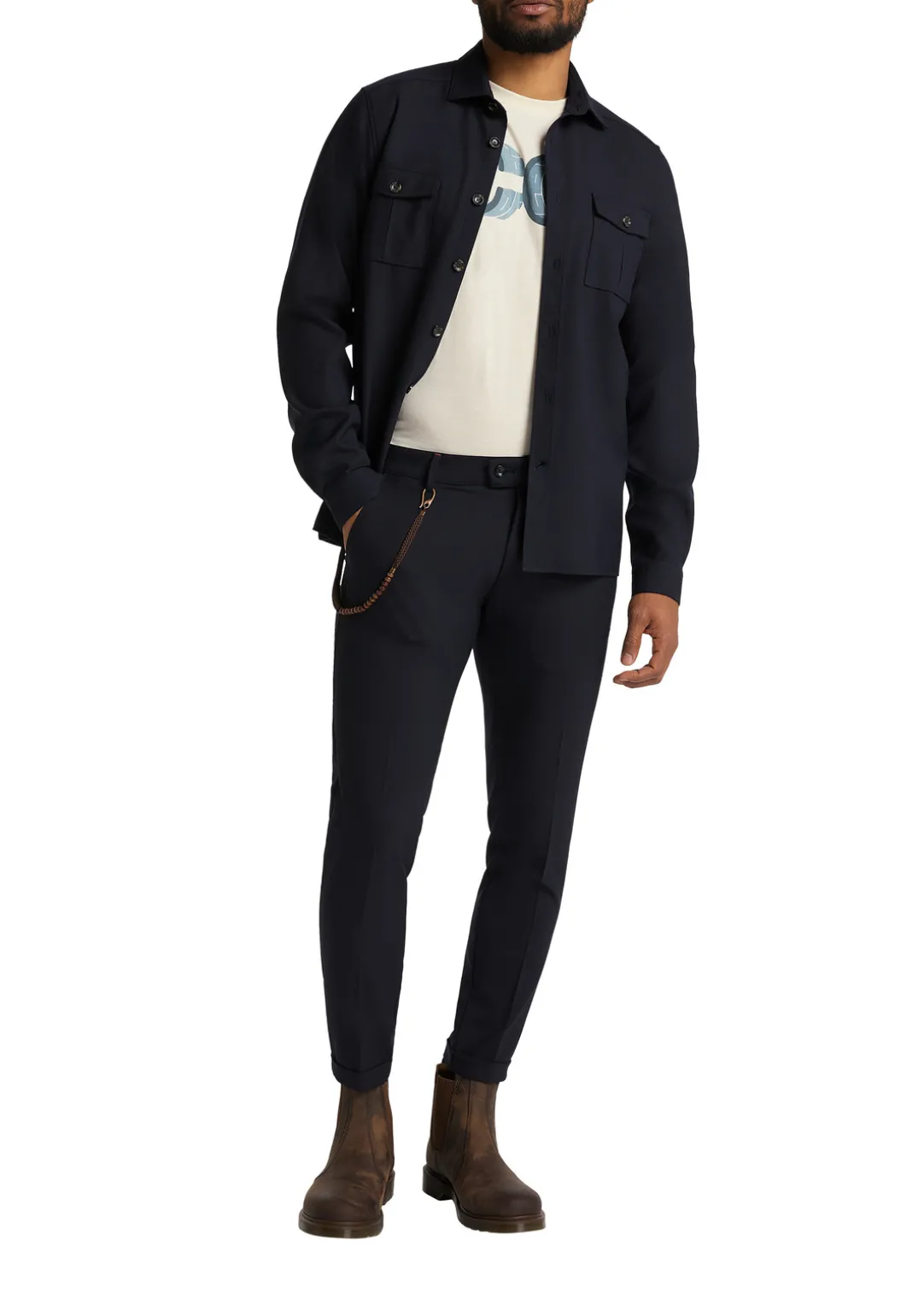 Schurwoll-Mix Overshirt Cg Horton